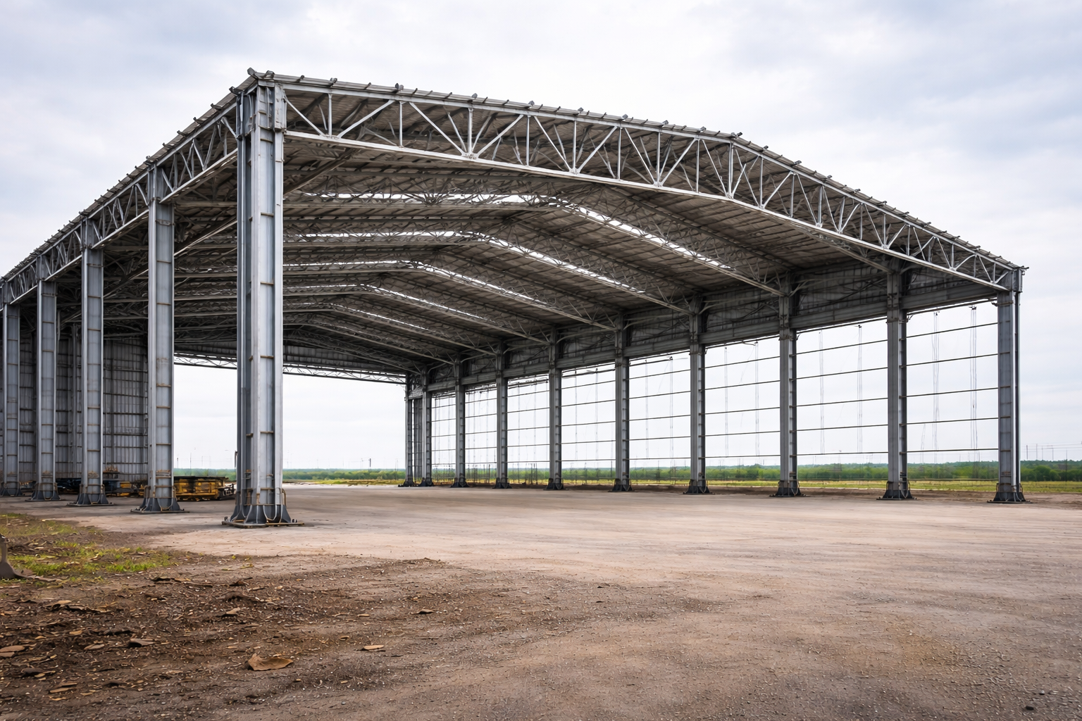 Hangares aeronáuticos y grandes luces